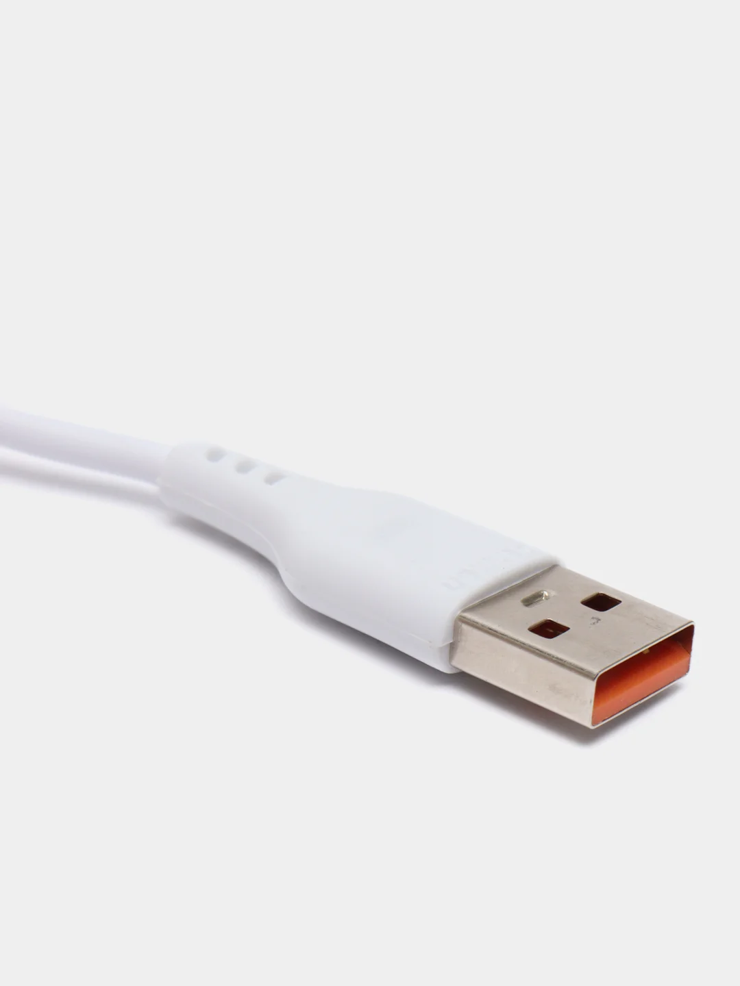 Белый кабель Denmen D23 microUSB, Type-C, Lightning, быстрая зарядка, 2.1 А, 2м