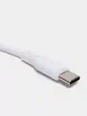 Белый кабель Denmen D23 microUSB, Type-C, Lightning, быстрая зарядка, 2.1 А, 2м