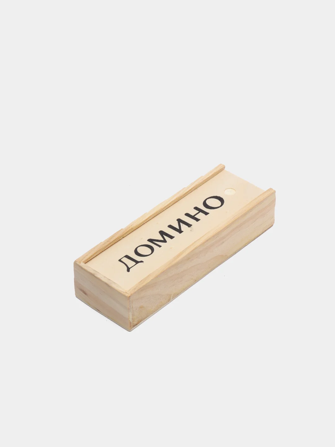 Настольная игра "Домино" в деревянном пенале