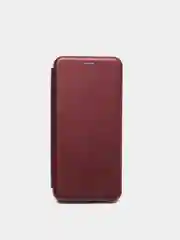Багровый чехол книжка для Xiaomi Redmi 9
