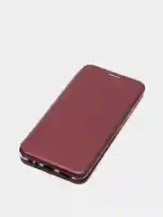 Багровый чехол книжка для Xiaomi Redmi 9
