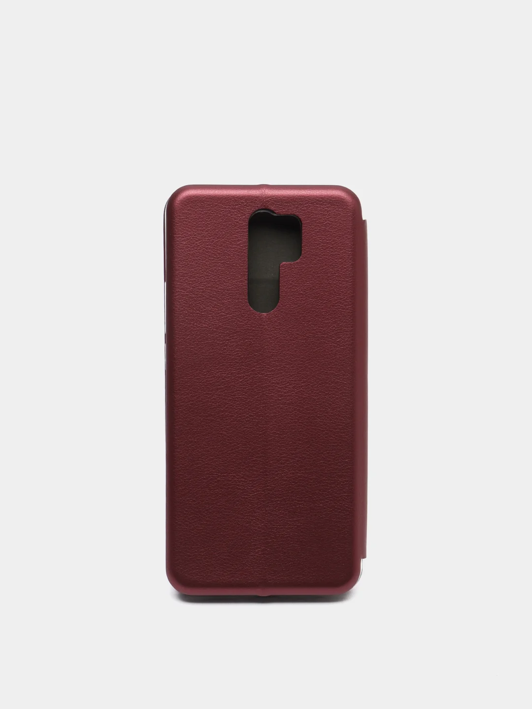 Багровый чехол книжка для Xiaomi Redmi 9
