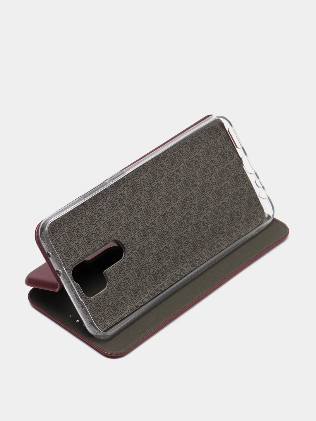 Багровый чехол книжка для Xiaomi Redmi 9