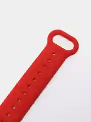 Красный силиконовый ремешок Xiaomi Mi Band 5, 6 / Ремешок для фитнес браслета Xiaomi Mi Band 5,6