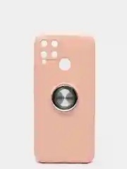 Терракотовый чехол Realme C15 Реалми С15 силиконовый с кольцом-держателем