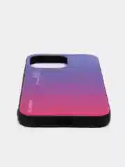 Пурпурный чехол с закаленным стеклом на iPhone 7/8/SE/2020/XR/11/12/13/Pro/Max/айфон про макс