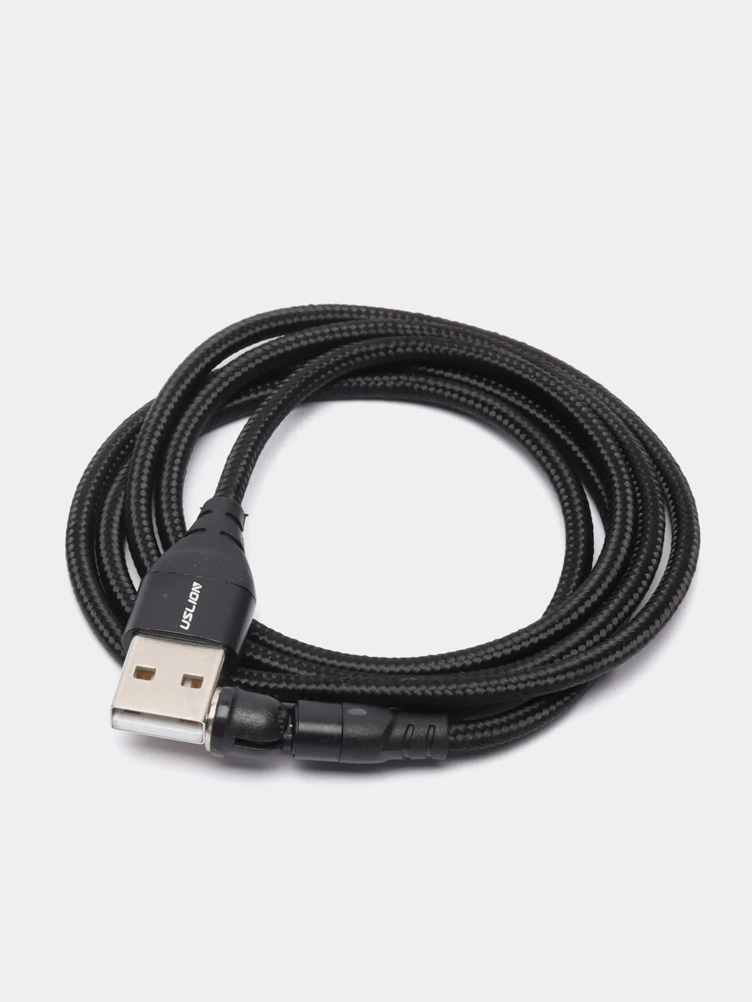 Черный магнитный кабель USLION USB