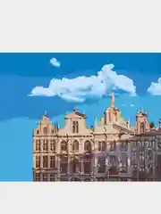 Картина  по номерам на холсте с подрамником 50x40 см "Брюсель"