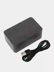 Угольный часы настольные с термометром VST-863