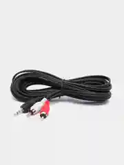 Аудио штекер 3.5 мм, Aux - 2 RCA, тюльпаны, 1,5 м/3 м/5 м