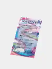 Голубой наклейки для дизайна ногтей "Единороги", 12 х 7,5 см
