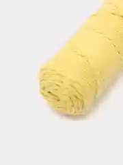 Желтый шнур хлопковый 3 мм