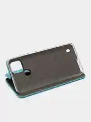 Голубой чехол-книжка для Realme C21 2021