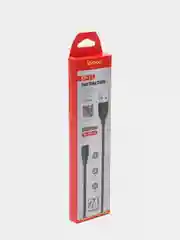 Черный кабель зарядный Ipipoo, Micro-USB, Type-C, Lightning, для Android и Apple iPhone