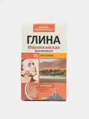 Глина красная Марокканская Вулканическая fito косметик, 100г