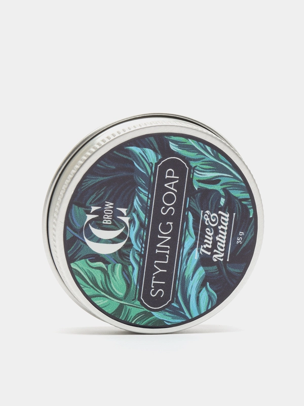 Мыло для укладки True and Natural styling soap с щеточкой/фиксатор для бровей 35 гр.