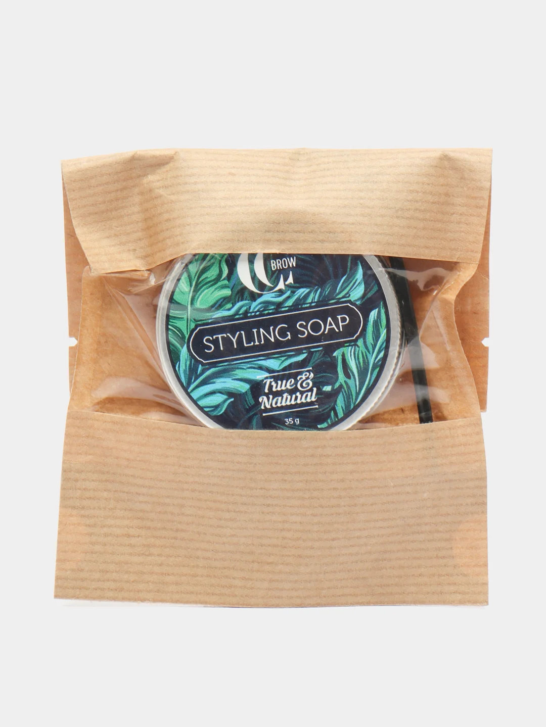 Мыло для укладки True and Natural styling soap с щеточкой/фиксатор для бровей 35 гр.