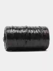 Черный пряжа для вязание мочалок и создания игрушек, из пропилена