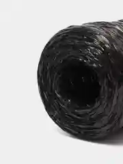 Черный пряжа для вязание мочалок и создания игрушек, из пропилена