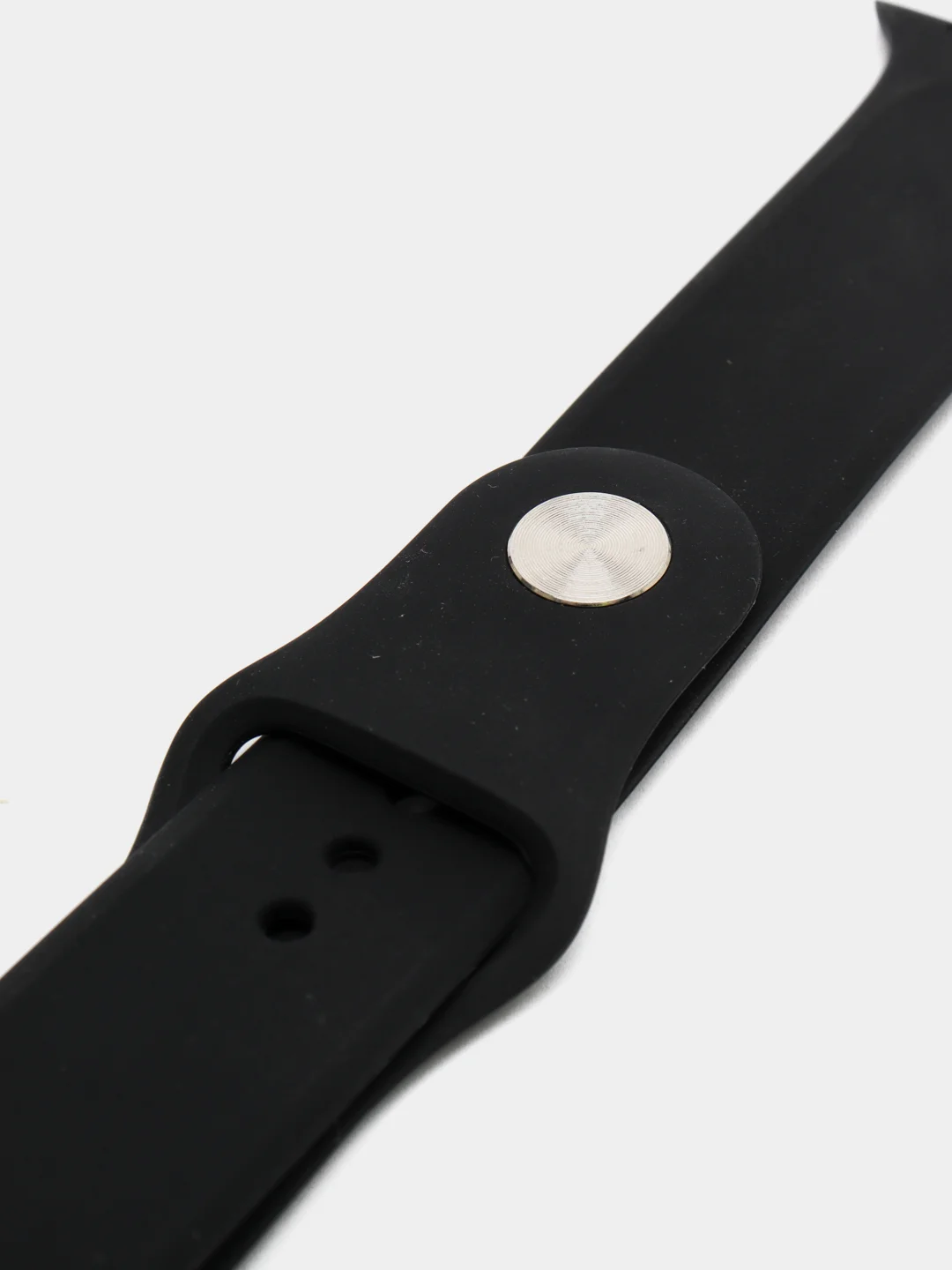 Черный ремешок на часы apple watch, браслет спортивный резиновый с принтом Пикачу аниме манга