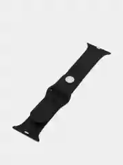 Черный ремешок на часы apple watch, браслет спортивный резиновый с принтом Пикачу аниме манга