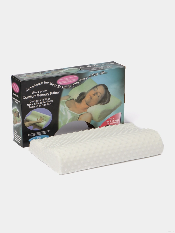 Анатомическая подушка с эффектом памяти Memory Pillow, 48 х 28 х 9 см