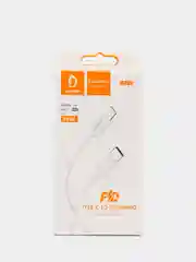 Белый кабель для зарядки и передачи данных Denmen D10L Type-C на Lightning, 1 м, 20W