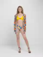 Желтый раздельный купальник 3 в 1