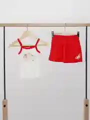 Красный комплект детский: майка и юбка