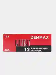 Батарейки АА, ААА мизинчиковые, пальчиковые, алкалиновые 12 штук, Demmax