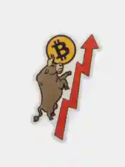 Зеленый стикеры, наклейки - Биткоин