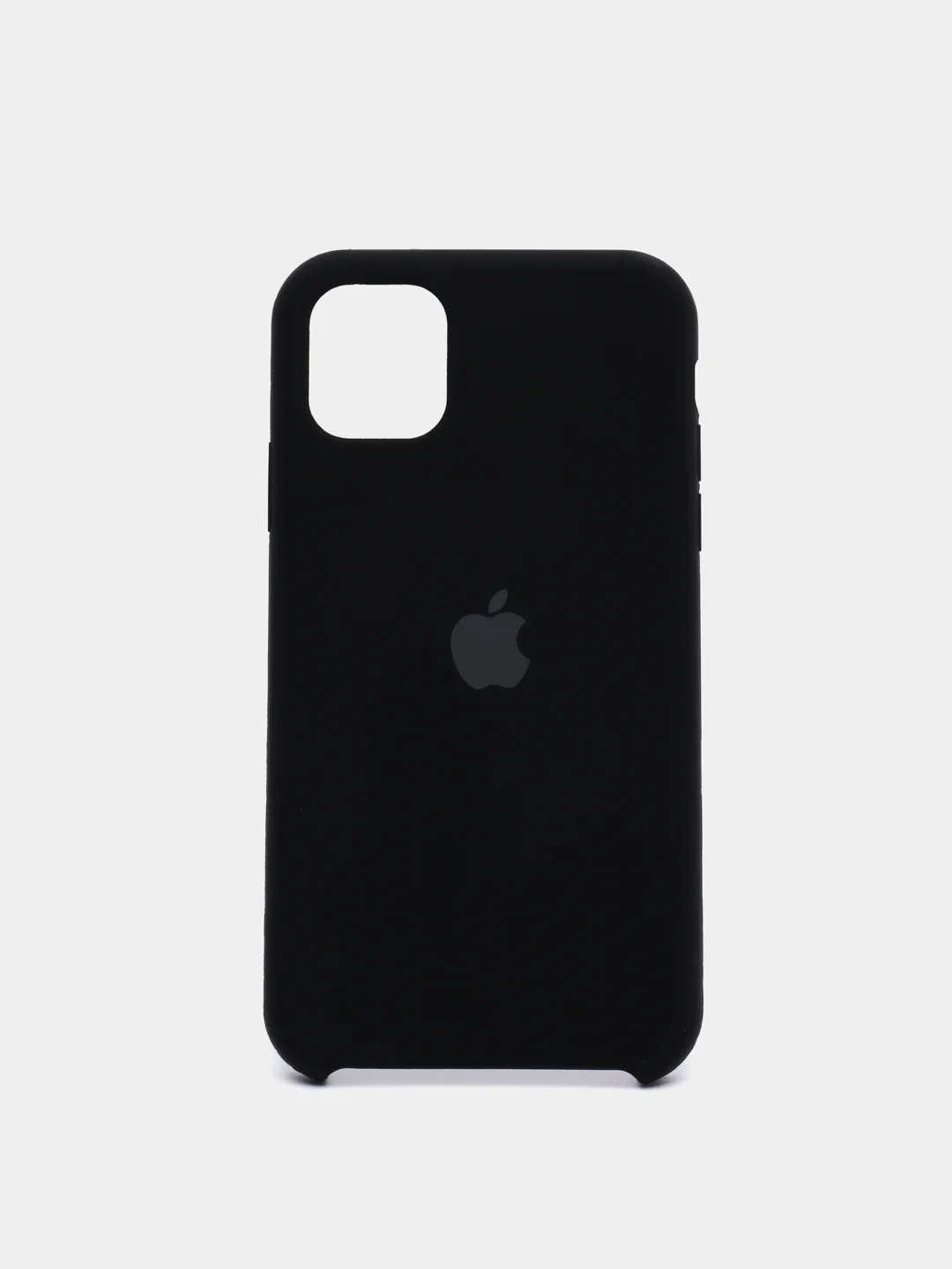 Черный чехол Silicone Case для iPhone 11