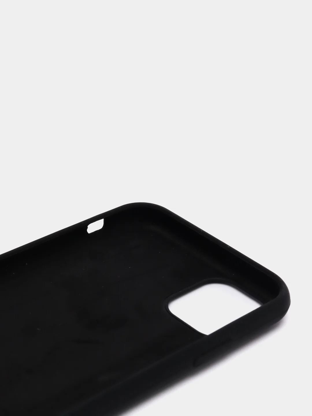 Черный чехол Silicone Case для iPhone 11