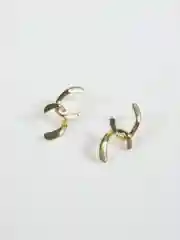 Желтый серьги женские