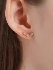 Серый серьги женские
