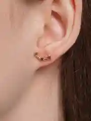 Серый серьги женские