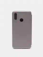 Серебряный чехол-книжка для Huawei Honor 10 Lite/ P Smart 2019