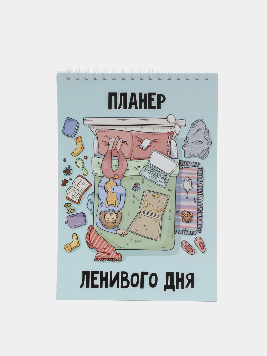 Бирюзовый ежедневник/блокнот-планер с отрывными листами, 25 видов