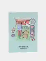 Бирюзовый ежедневник/блокнот-планер с отрывными листами, 25 видов
