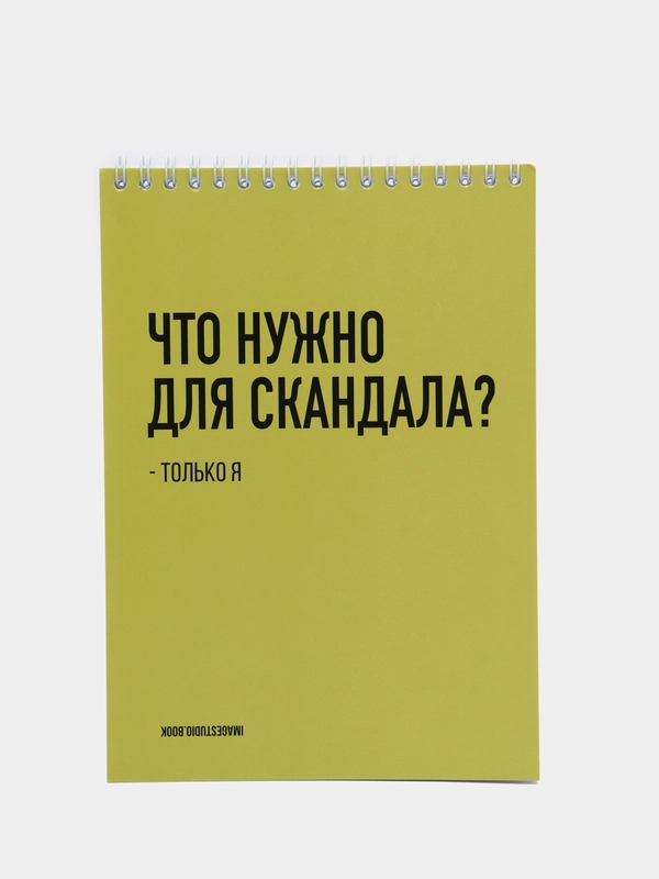 Блокнот на пружине "Что нужно для скандала?", А5, 45 листов