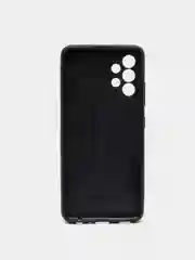 Черный чехол для Samsung A12, A32, A51, M12 силикон, экокожа с картинкой / рисунком