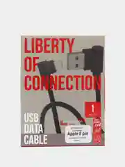 Черный кабель Apple 8 pin Liberty Project 1 метр