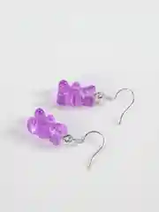 Фиолетовый серьги "Мармеладные мишки"