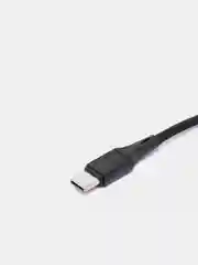 Черный кабель USB - Type-C WALKER C705, в текстильной оплетке