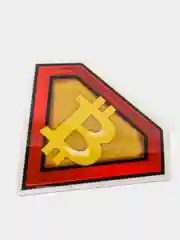 Бронзовый стикеры, наклейки - Биткоин