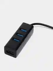 Черный разветвитель USB Hub Type-C 3.1, с 4 портами