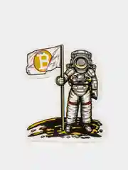 Бирюзовый стикеры, наклейки - Биткоин