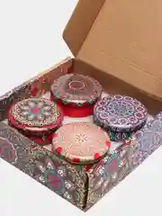 Золотой свеча ароматическая в металлической банке