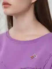 Красный брошь женская "Ножницы"