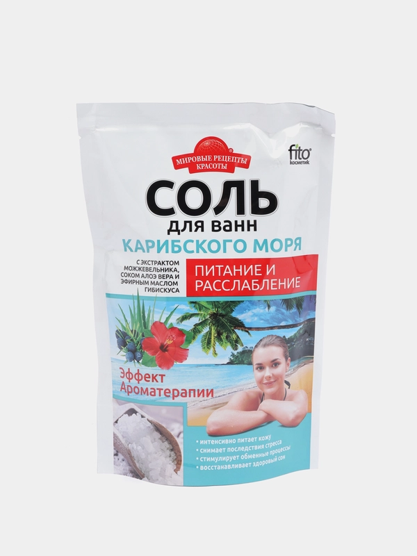Соль Карибского моря для ванн "Питание и расслабление", Fito косметик, 500 г